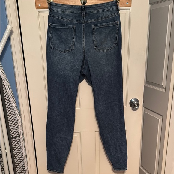Maurices Dark Blue Distressed Skinny Jeans - Picture 4 of 4